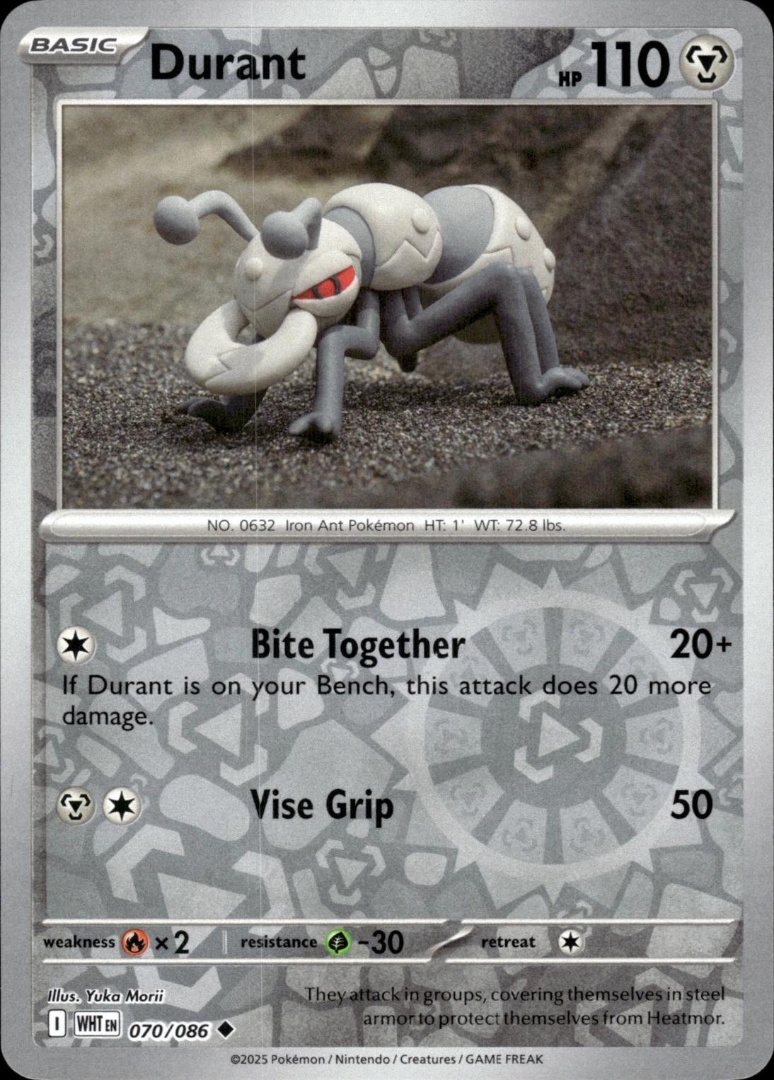 White Flare Durant [Reverse] Pokémon card